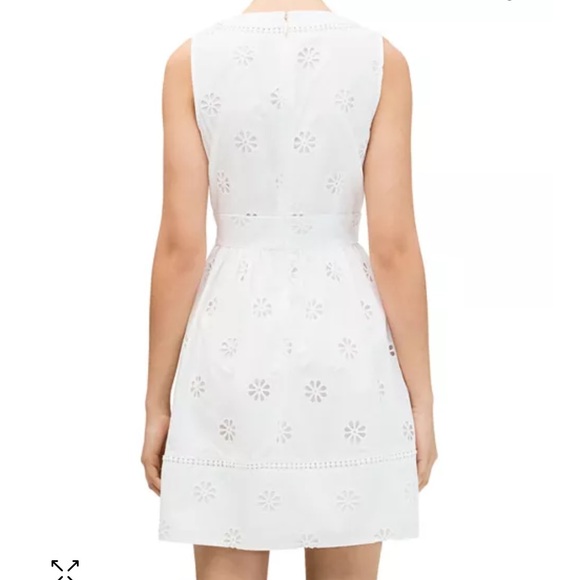 Kate Spade Spade Cover Eyelet Mini Dress White - Picture 2 of 15